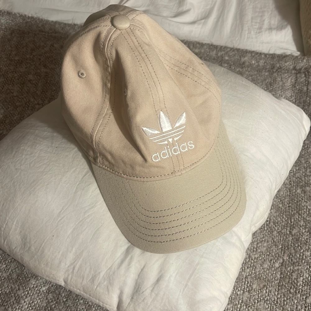 Adidas Hat (adjustable,) in cream color!